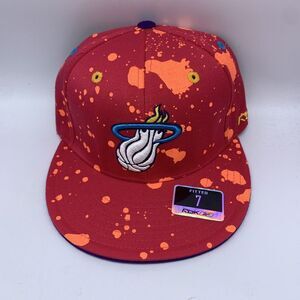 Vintage Miami Heat Size 6 7/8 NBA Reebok‎ Mens Hat Fitted Cap